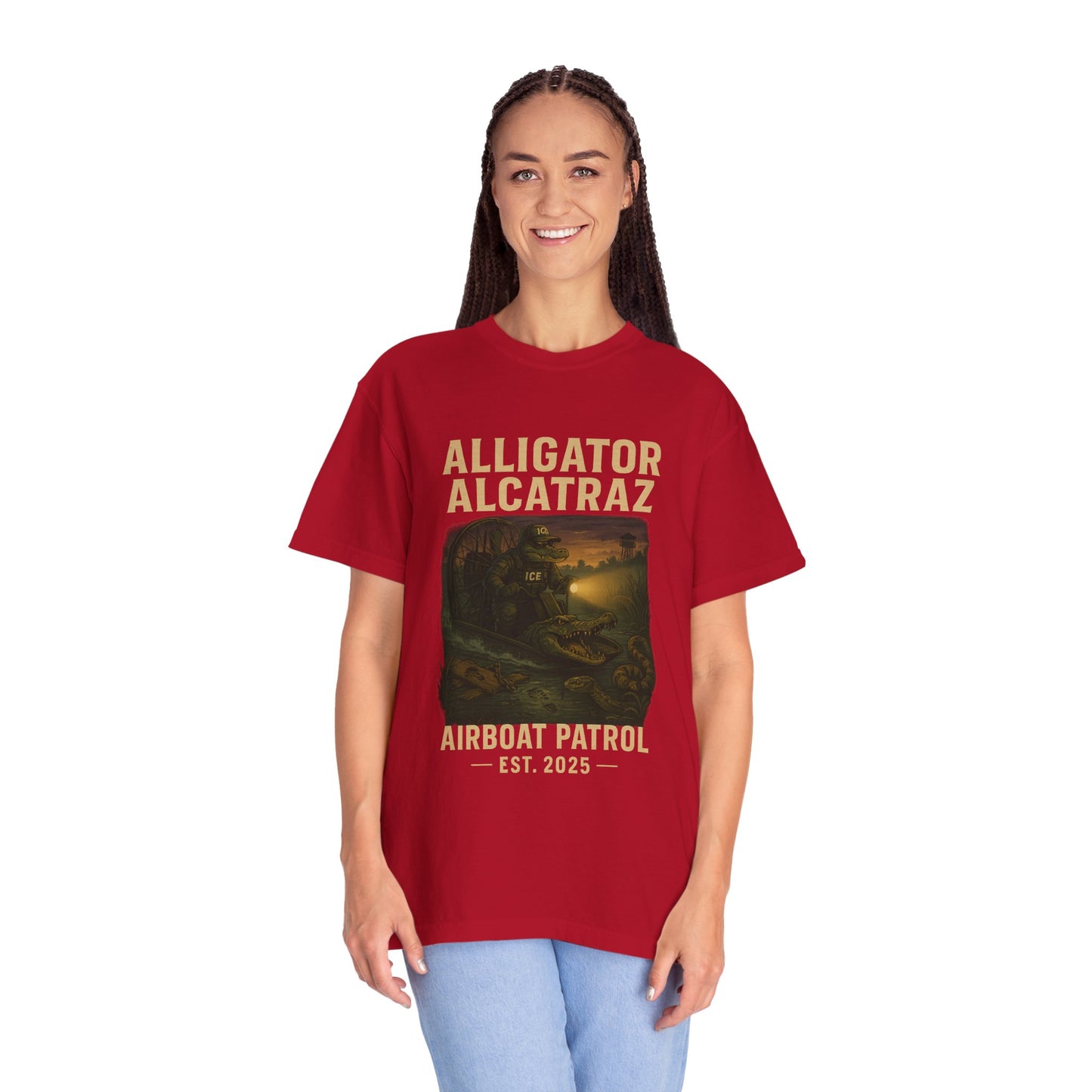 Alligator Alcatraz Airboat Patrol Shirt | Est. 2025 Everglades Swamp Facility Collectible Tee