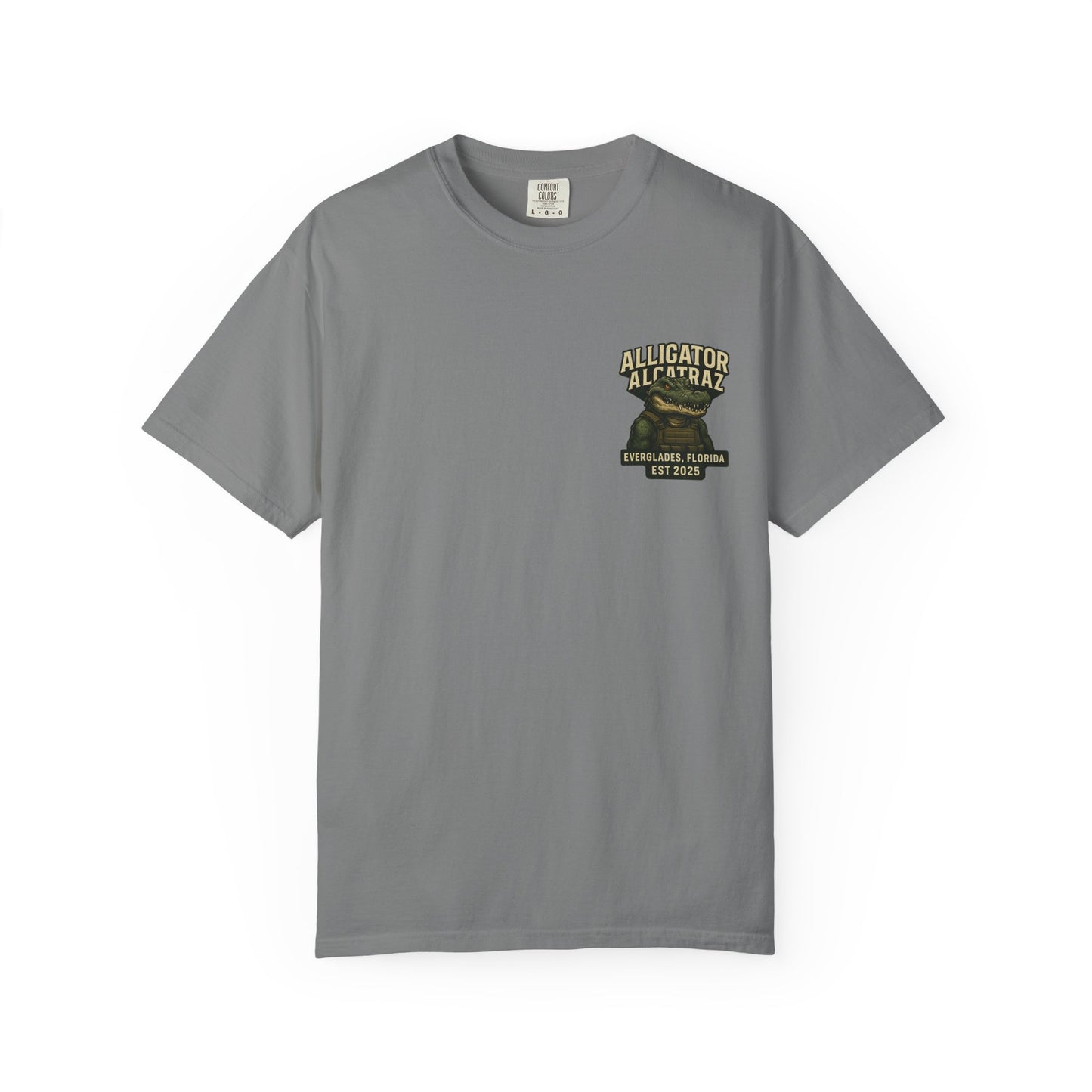 Alligator Alcatraz American Flag T-Shirt