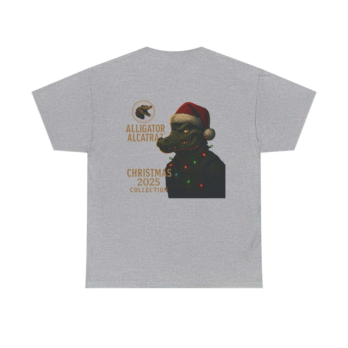 Alligator Alcatraz Christmas 2025 Tee | Graphic Holiday T-Shirt