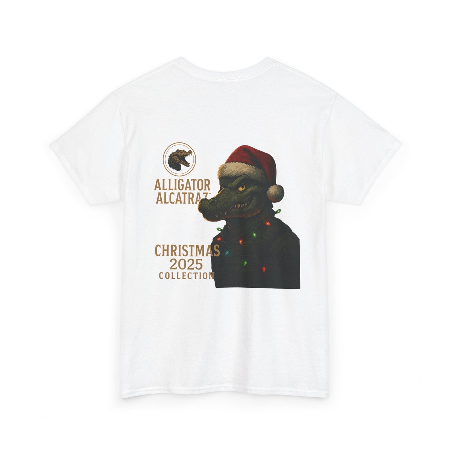 Alligator Alcatraz Christmas 2025 Tee | Graphic Holiday T-Shirt