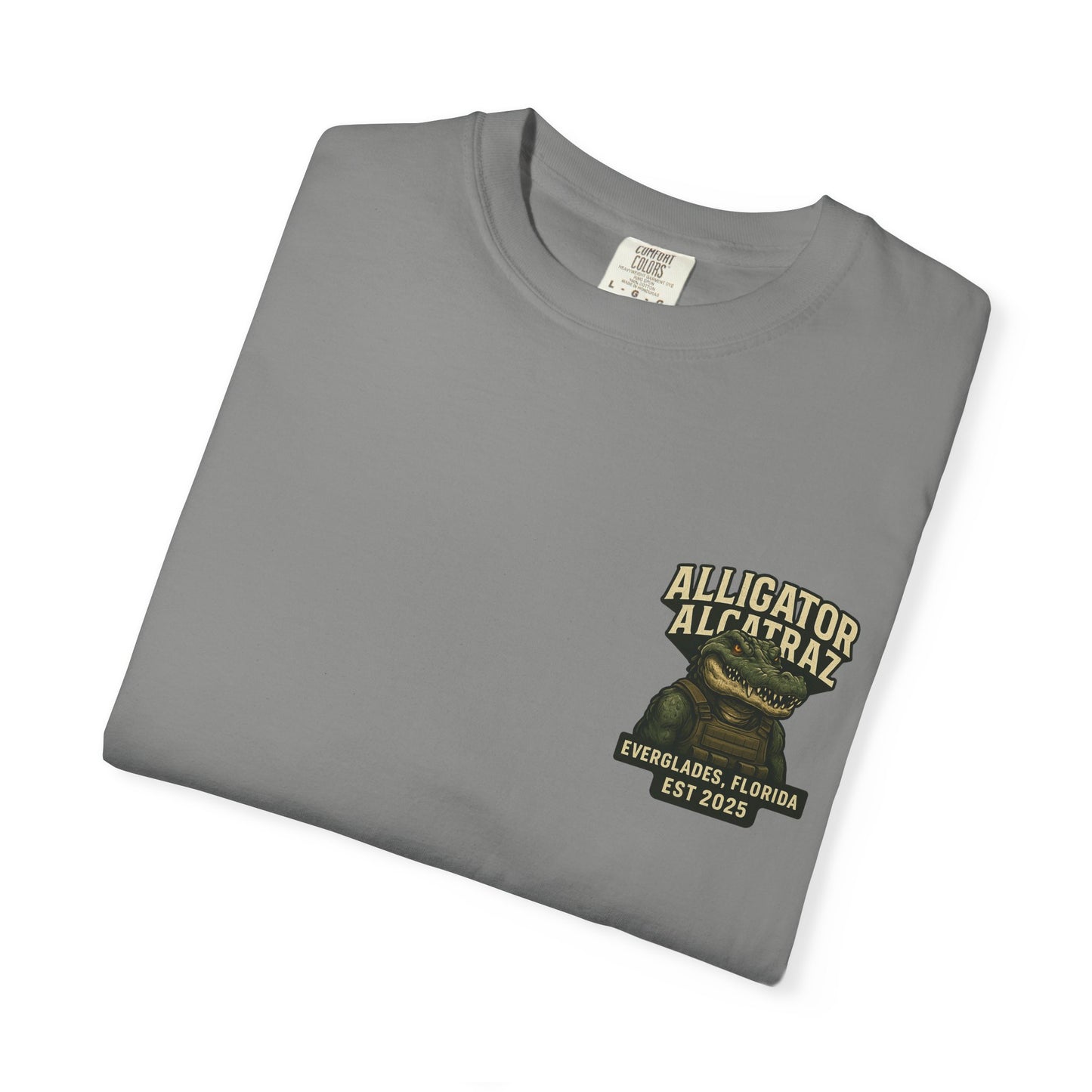 Alligator Alcatraz American Flag T-Shirt