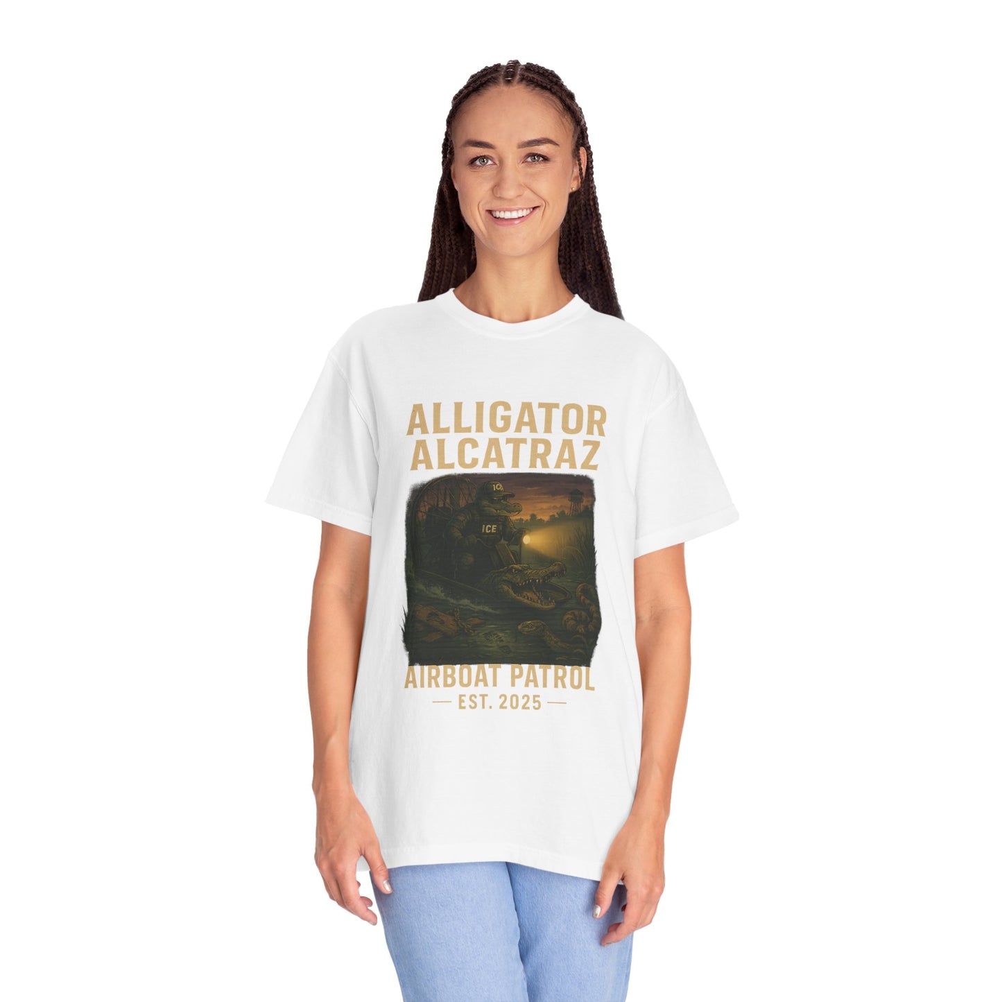 Alligator Alcatraz Airboat Patrol Shirt | Est. 2025 Everglades Swamp Facility Collectible Tee