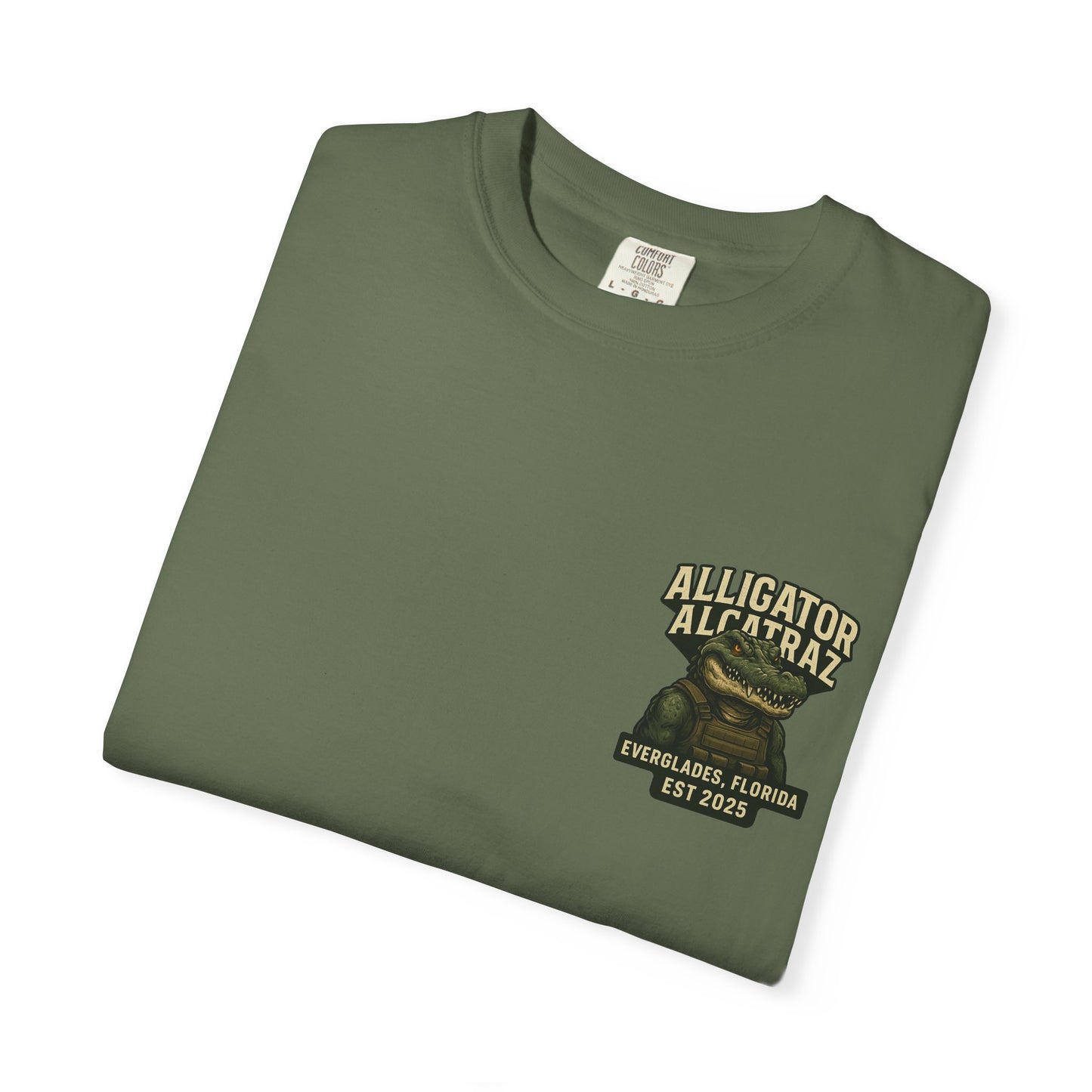 Alligator Alcatraz American Flag T-Shirt