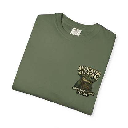 Alligator Alcatraz American Flag T-Shirt