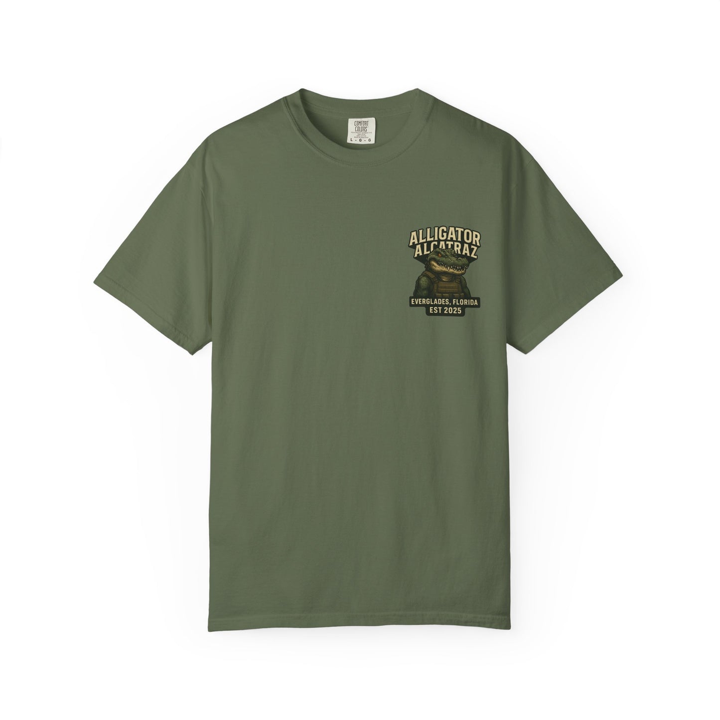 Alligator Alcatraz American Flag T-Shirt
