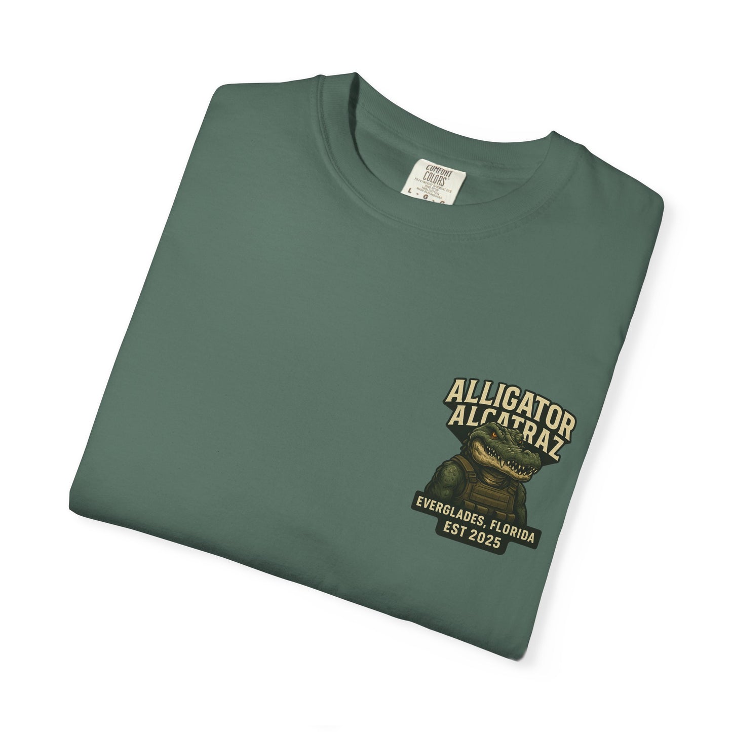 Alligator Alcatraz American Flag T-Shirt