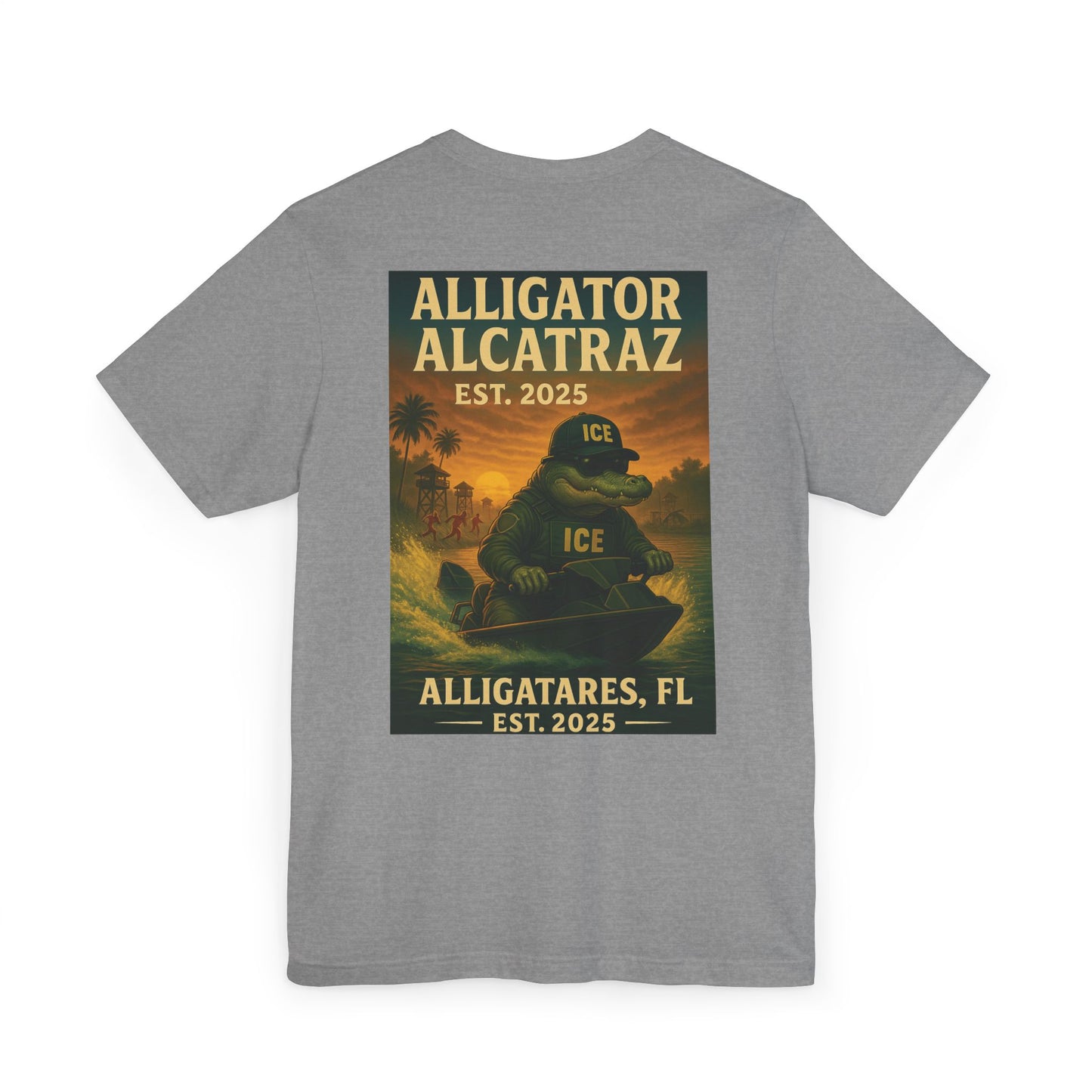 Alligator Alcatraz Jet Ski Patrol 2025  Everglades Gator Poster, Funny Florida Gift, Swamp Adventure Art