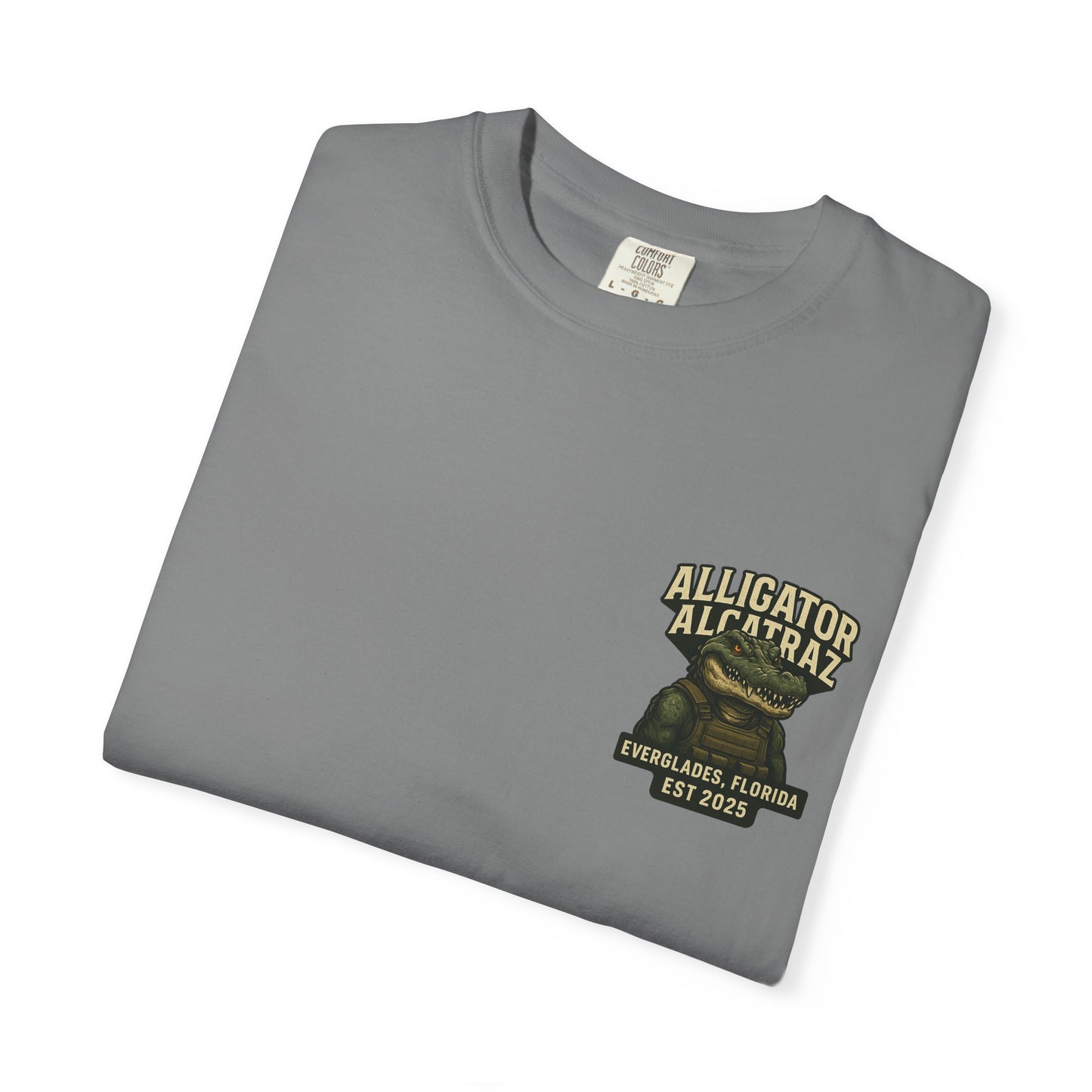Alligator Alcatraz American Flag T-Shirt