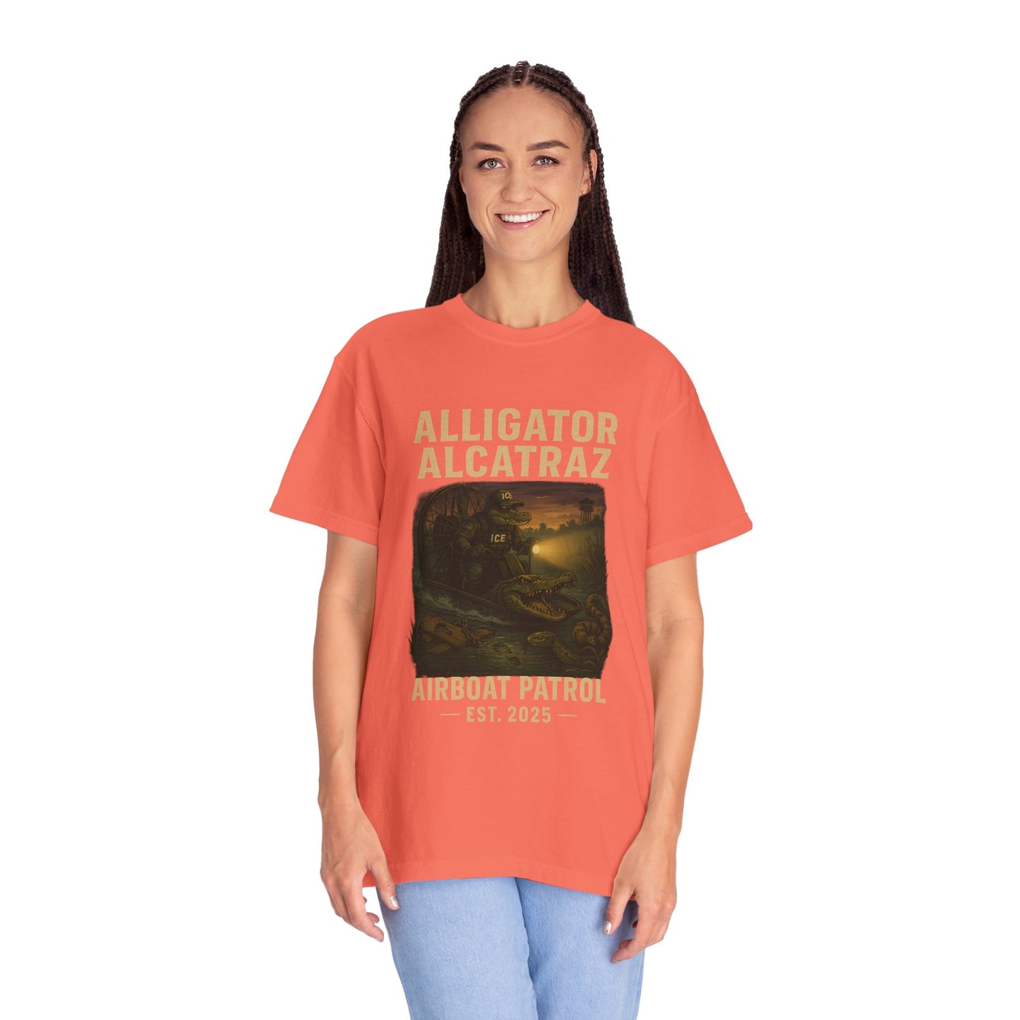 Alligator Alcatraz Airboat Patrol Shirt | Est. 2025 Everglades Swamp Facility Collectible Tee