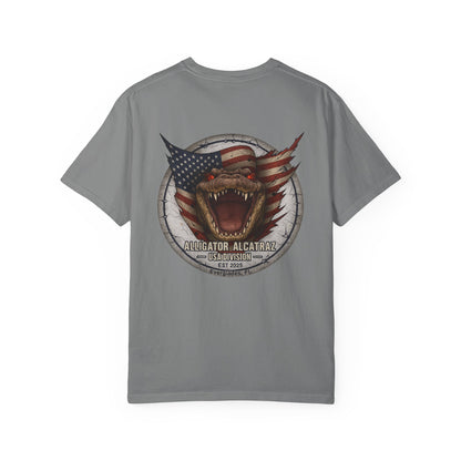 Alligator Alcatraz American Flag T-Shirt