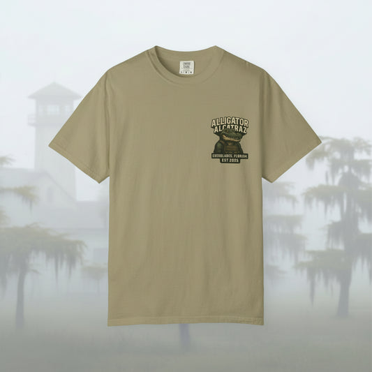 Alligator Alcatraz American Flag T-Shirt