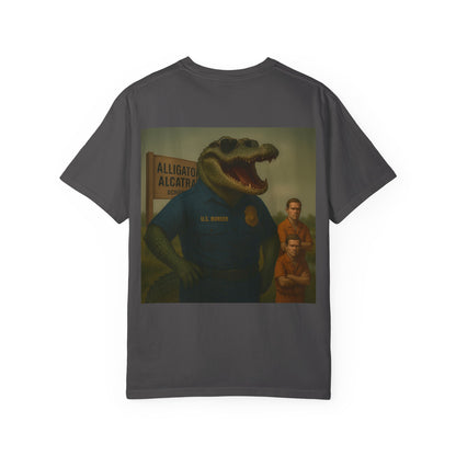 Alligator Alcatraz Est. 2025 T-shirt | Alligator ICE Badge back print