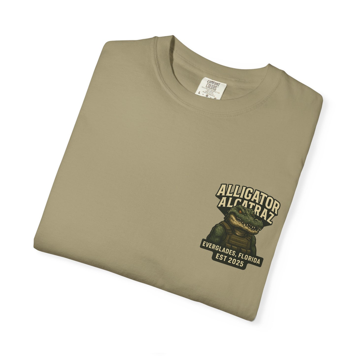 Alligator Alcatraz American Flag T-Shirt