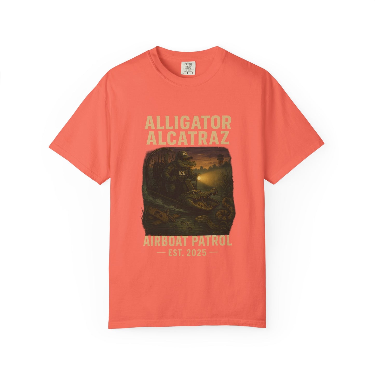 Alligator Alcatraz Airboat Patrol Shirt | Est. 2025 Everglades Swamp Facility Collectible Tee