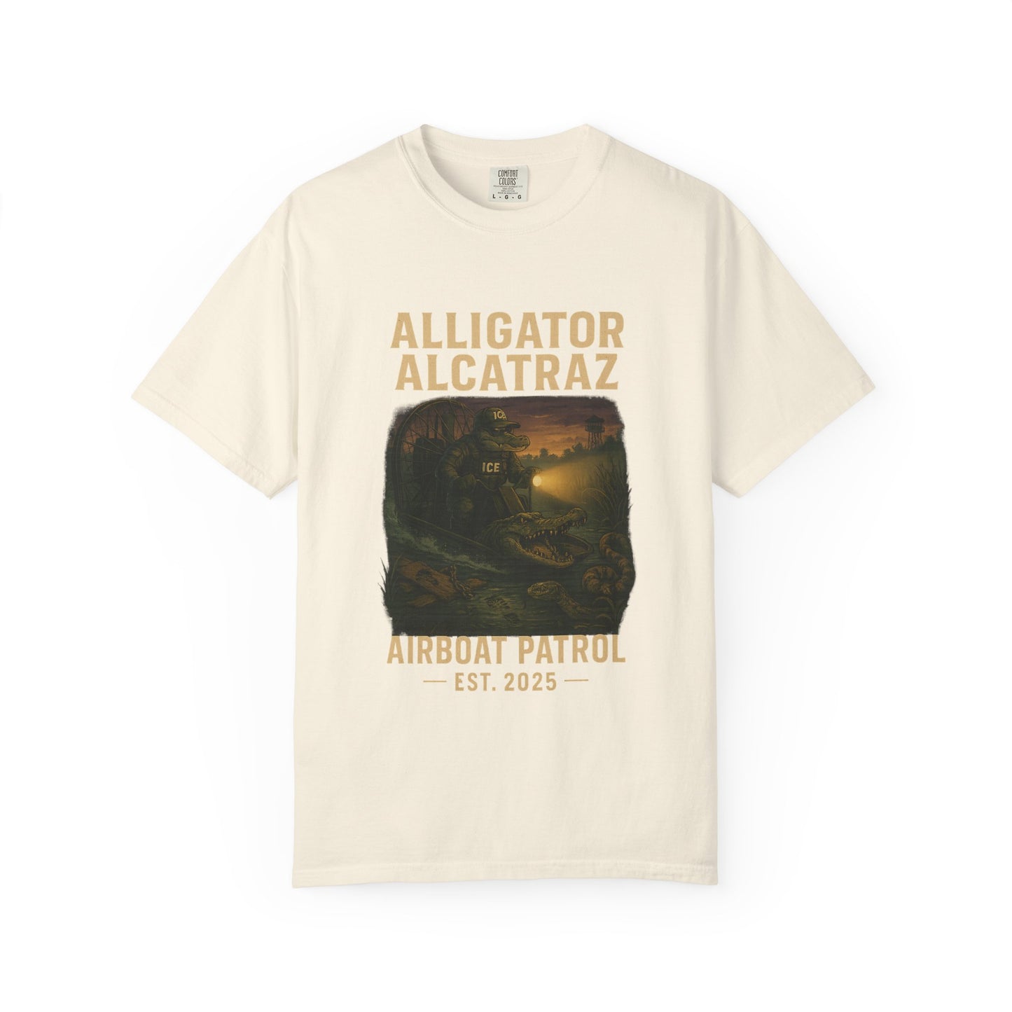 Alligator Alcatraz Airboat Patrol Shirt | Est. 2025 Everglades Swamp Facility Collectible Tee
