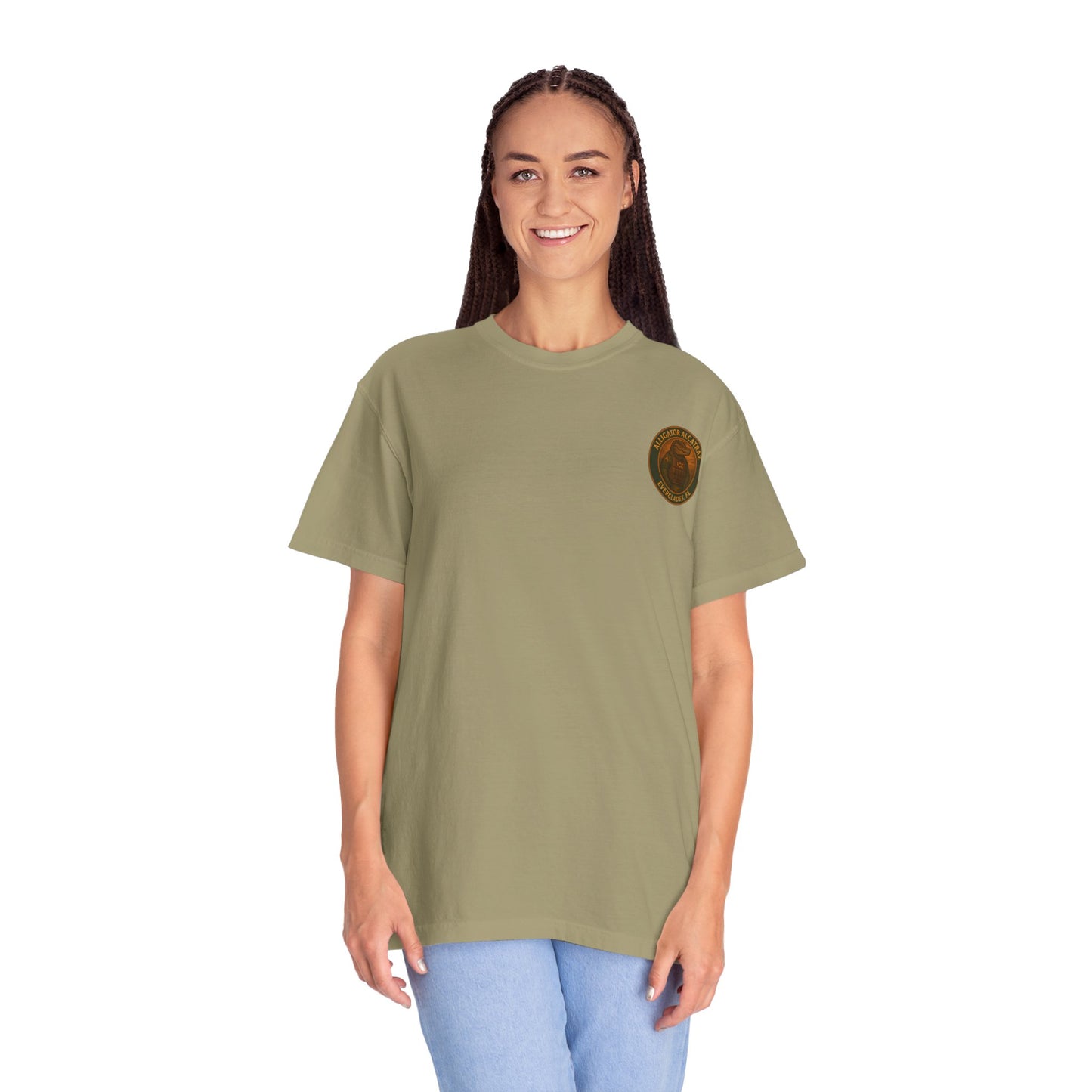 Alligator Alcatraz Est. 2025 T-shirt | Alligator ICE Badge back print