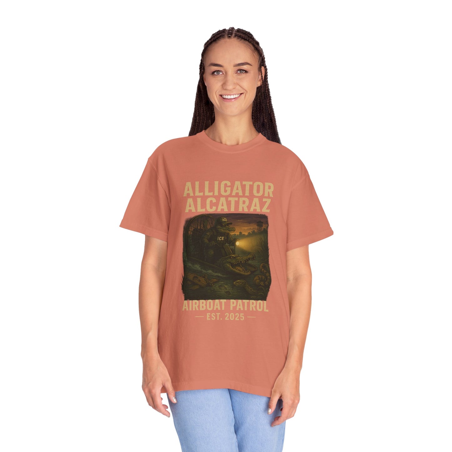 Alligator Alcatraz Airboat Patrol Shirt | Est. 2025 Everglades Swamp Facility Collectible Tee