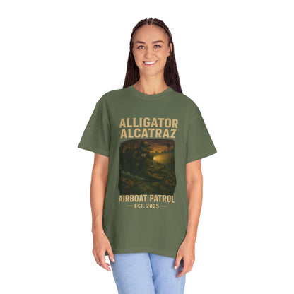 Alligator Alcatraz Airboat Patrol Shirt | Est. 2025 Everglades Swamp Facility Collectible Tee