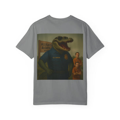 Alligator Alcatraz Est. 2025 T-shirt | Alligator ICE Badge back print