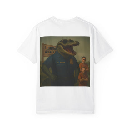 Alligator Alcatraz Est. 2025 T-shirt | Alligator ICE Badge back print