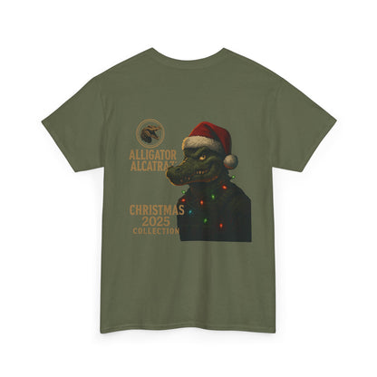 Alligator Alcatraz Christmas 2025 Tee | Graphic Holiday T-Shirt