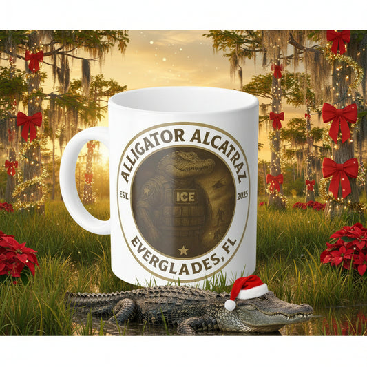 Alligator Alcatraz Color Morphing Mug  Heat Changing Coffee Cup, Funny Everglades Gator Gift, Florida Souvenir, Unique Home Decor