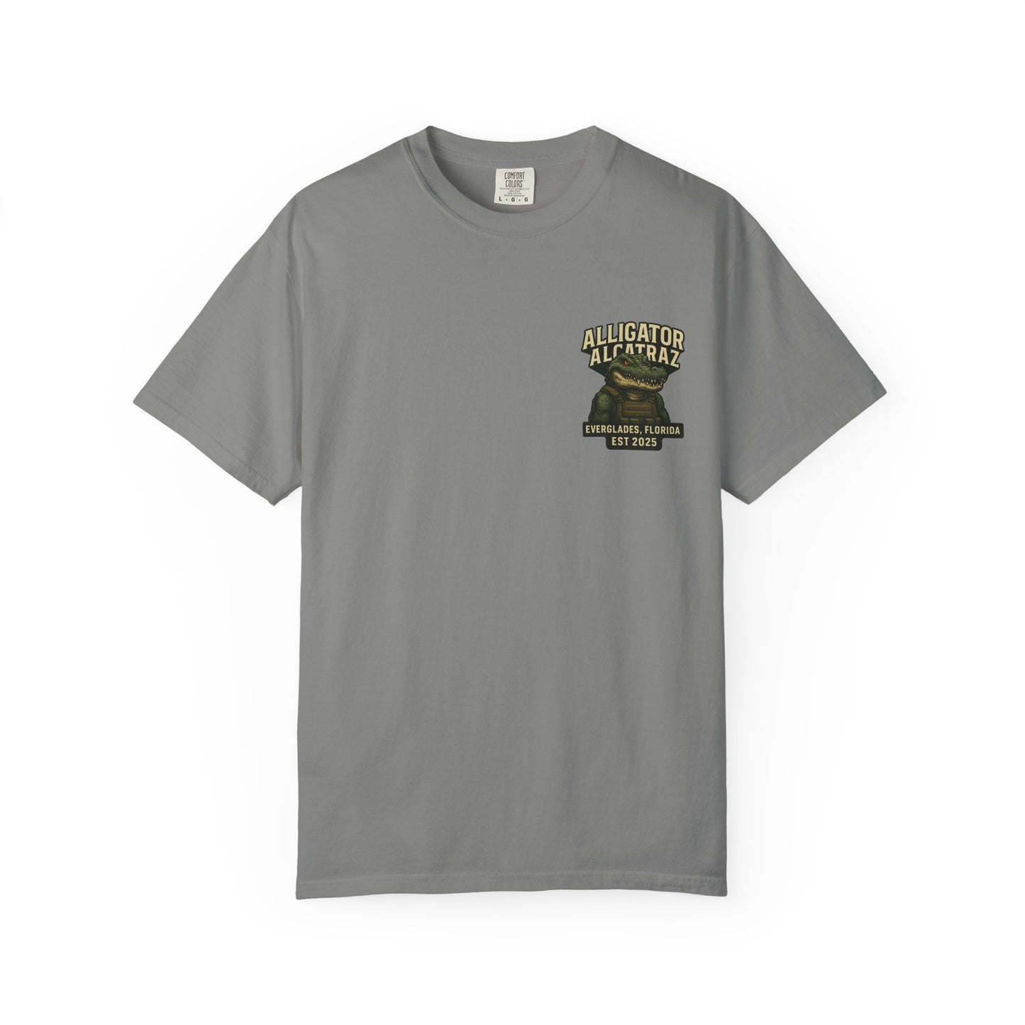 Alligator Alcatraz American Flag T-Shirt