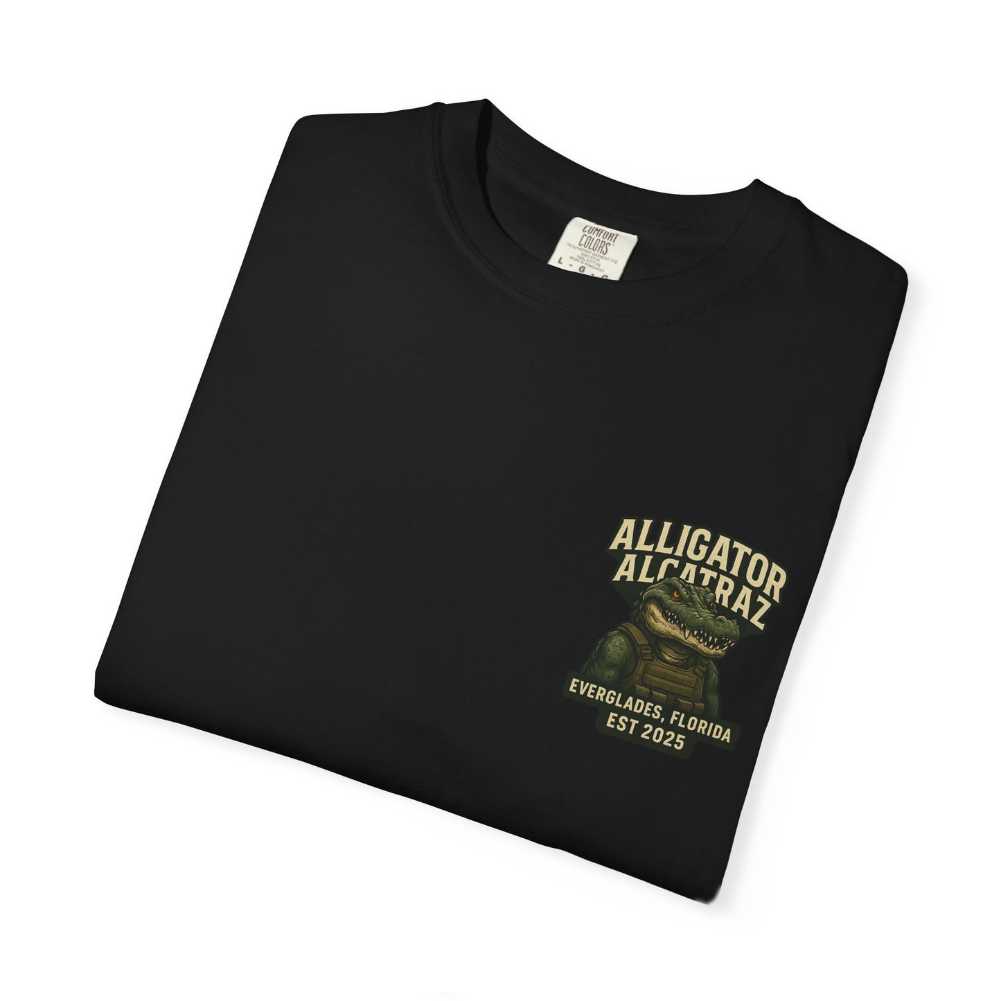 Alligator Alcatraz American Flag T-Shirt