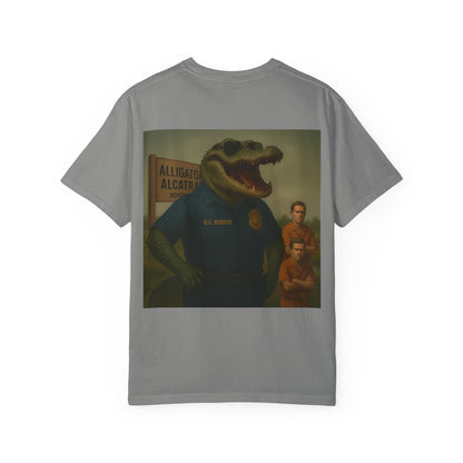Alligator Alcatraz Est. 2025 T-shirt | Alligator ICE Badge back print