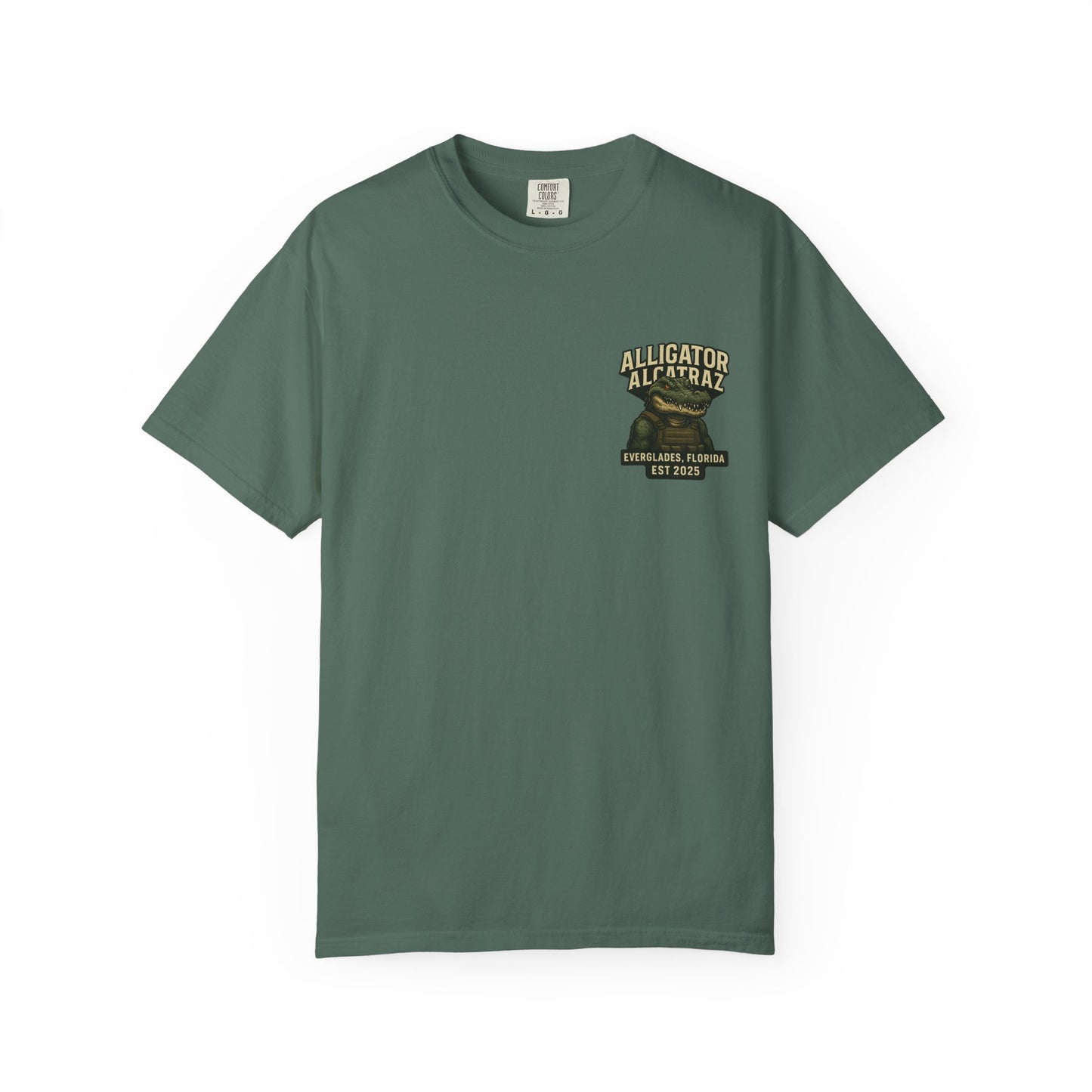 Alligator Alcatraz American Flag T-Shirt