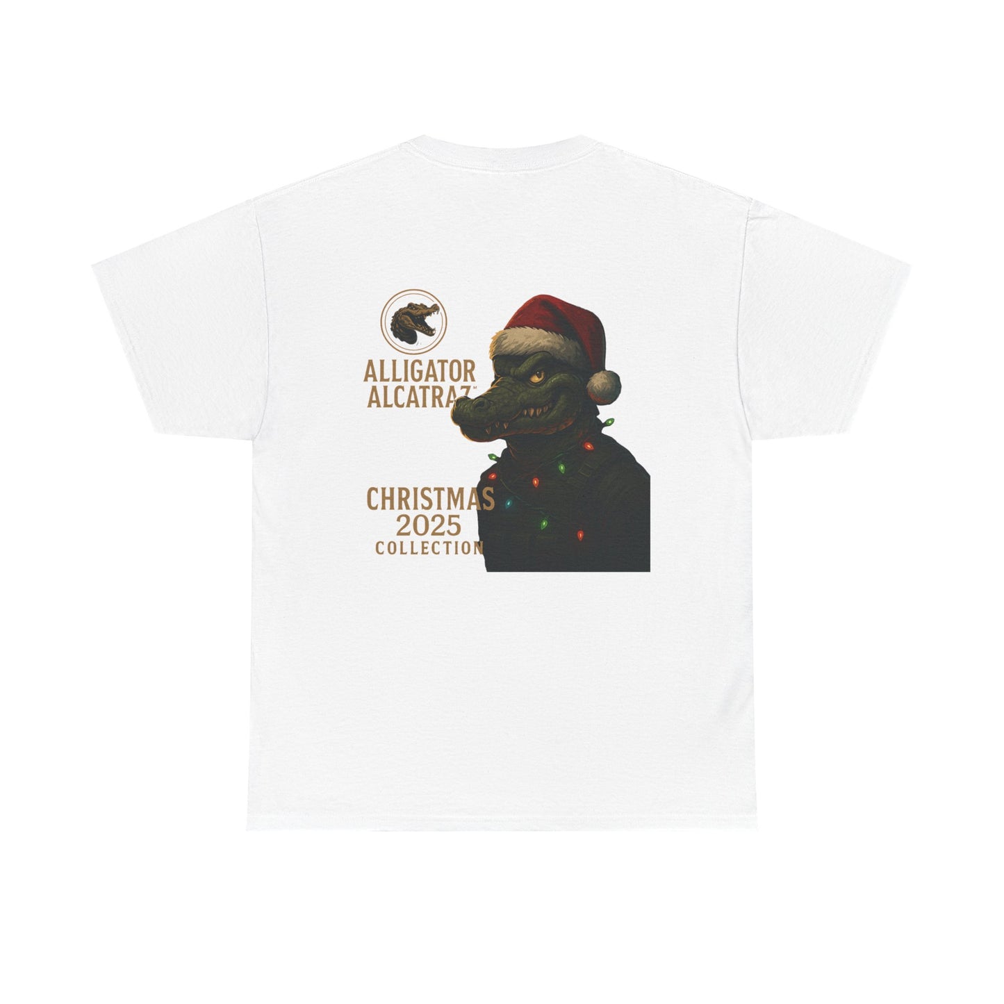 Alligator Alcatraz Christmas 2025 Tee | Graphic Holiday T-Shirt
