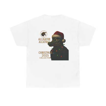 Alligator Alcatraz Christmas 2025 Tee | Graphic Holiday T-Shirt